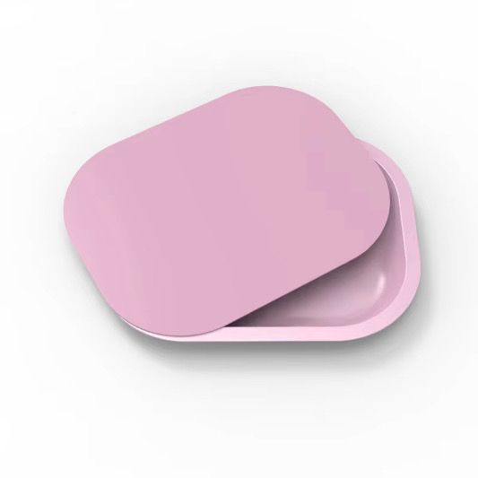 Pink tray with cover